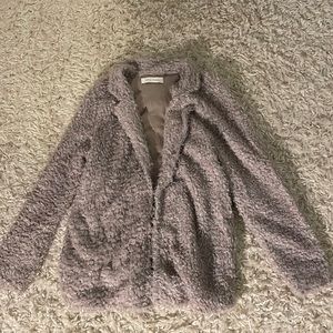 Anthropologie Fuzzy jacket Size L